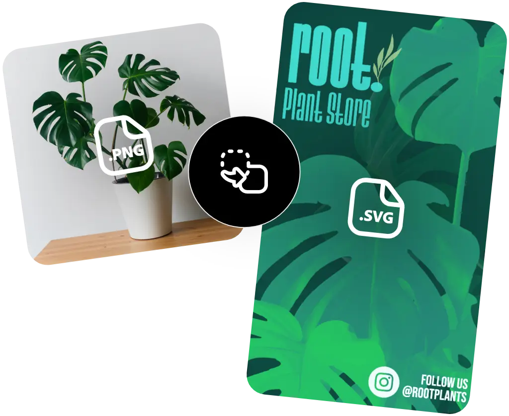 Convert your WEBP image to SVG for free