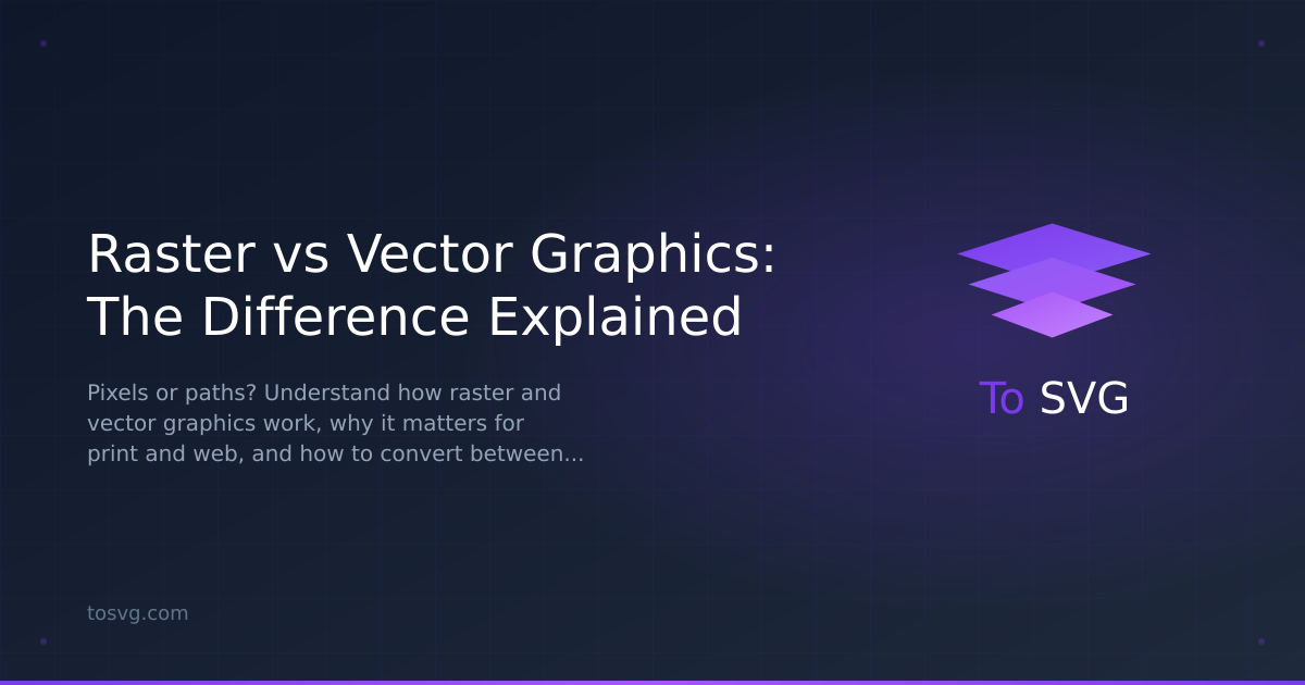 Image Cutter Icon Figma Raster vs Vector Graphics: The Difference Explained | ToSVG