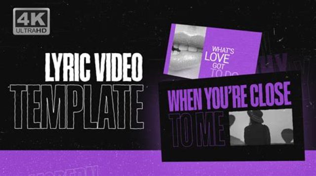 101+ After Effects Lyric Video Template