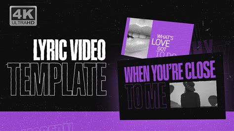 101+ After Effects Lyric Video Template