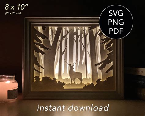 105+ 3d Light Shadow Box SVG Files - Editable Shadow Box SVG Files