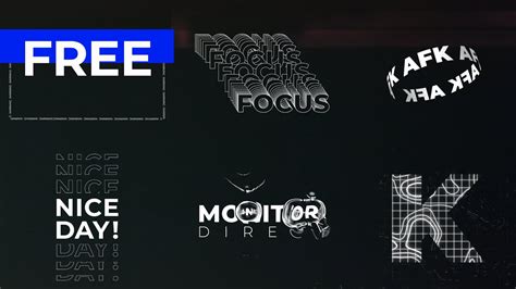 107+ Free After Effects Kinetic Typography Templates