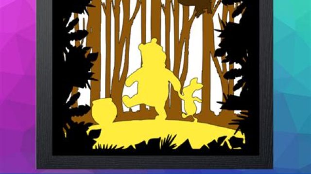 123+ Winnie The Pooh Shadow Box SVG Files - Popular Shadow Box SVG Cut Files