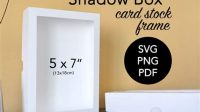 128+ Download Box Template Free Download - Popular Shadow Box SVG Cut