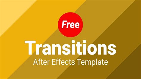 137+ After Effect Transition Template Free