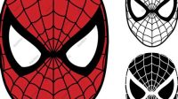 158+ Spiderman SVG Face - Instant Download Spiderman SVG