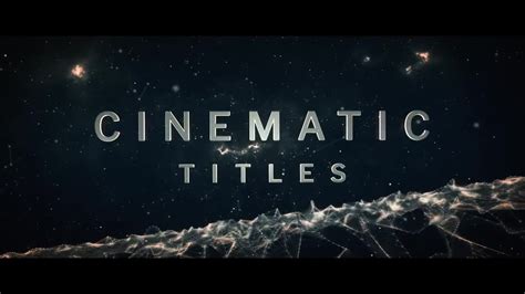 162+ Cinematic Title After Effects Template