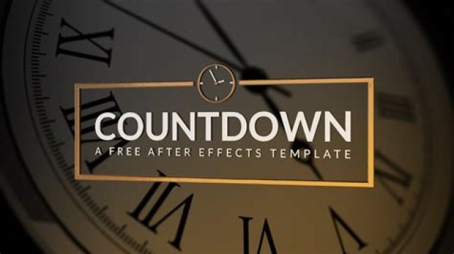 184+ Free After Effects Template Countdown