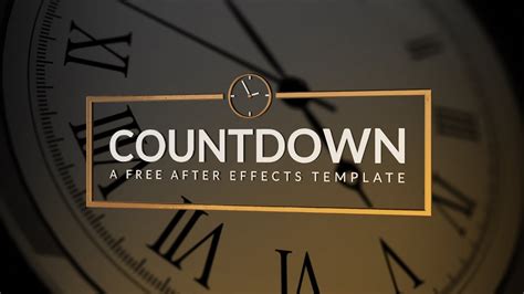 184+ Free After Effects Template Countdown