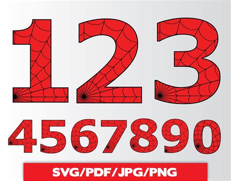 198+ Spiderman Numbers SVG - Ready Print Spiderman SVG Files