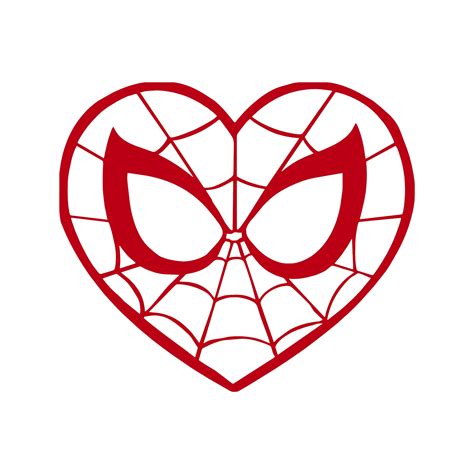 202+ Spiderman Heart SVG Free - Spiderman Scalable Graphics