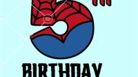 207+ Spiderman 5th Birthday SVG - Popular Spiderman SVG Cut