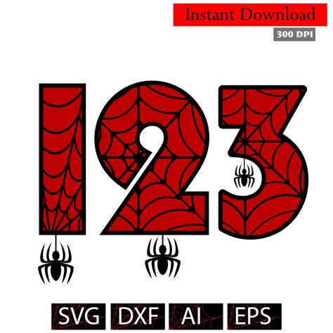 212+ Spiderman Number 3 SVG - Spiderman SVG Printable