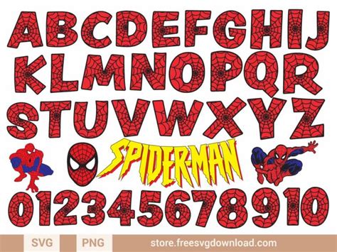 216+ Spiderman SVG Letters - Spiderman SVG Files for Cricut