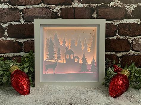 235+ Lighted Christmas Shadow Box - Ready Print Shadow Box SVG Files