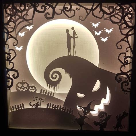 242+ Halloween Shadow Box SVG Files - Digital Download Shadow Box SVG
