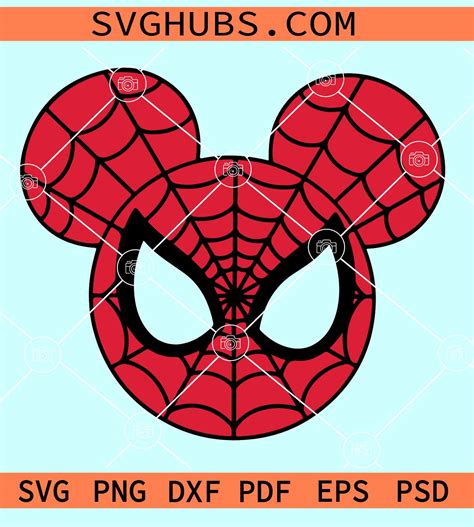 277+ Mickey Mouse With Spiderman SVG - Instant Download Spiderman SVG