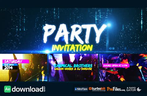 30+ After Effects Party Template Free