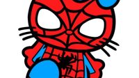 300+ Spiderman Hello Kitty SVG - Popular Spiderman Crafters File