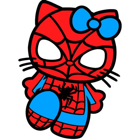 300+ Spiderman Hello Kitty SVG - Popular Spiderman Crafters File