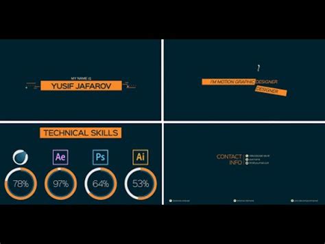 37+ After Effects Portfolio Template