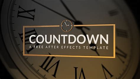 39+ After Effects Countdown Template Free