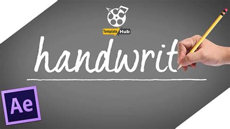 39+ After Effects Handwriting Template