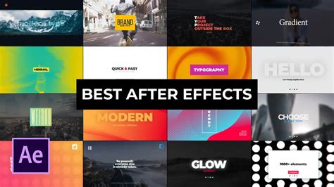 87+ After Effect Template Pack