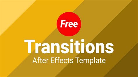 98+ After Effects Transitions Templates Free