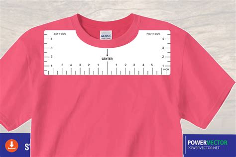 Download T Shirt Alignment Ruler SVG