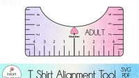 Free T-shirt Alignment Tool SVG for Cricut