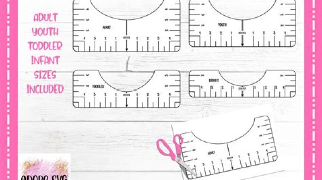 T-shirt Alignment Ruler SVG Bundles Free Download